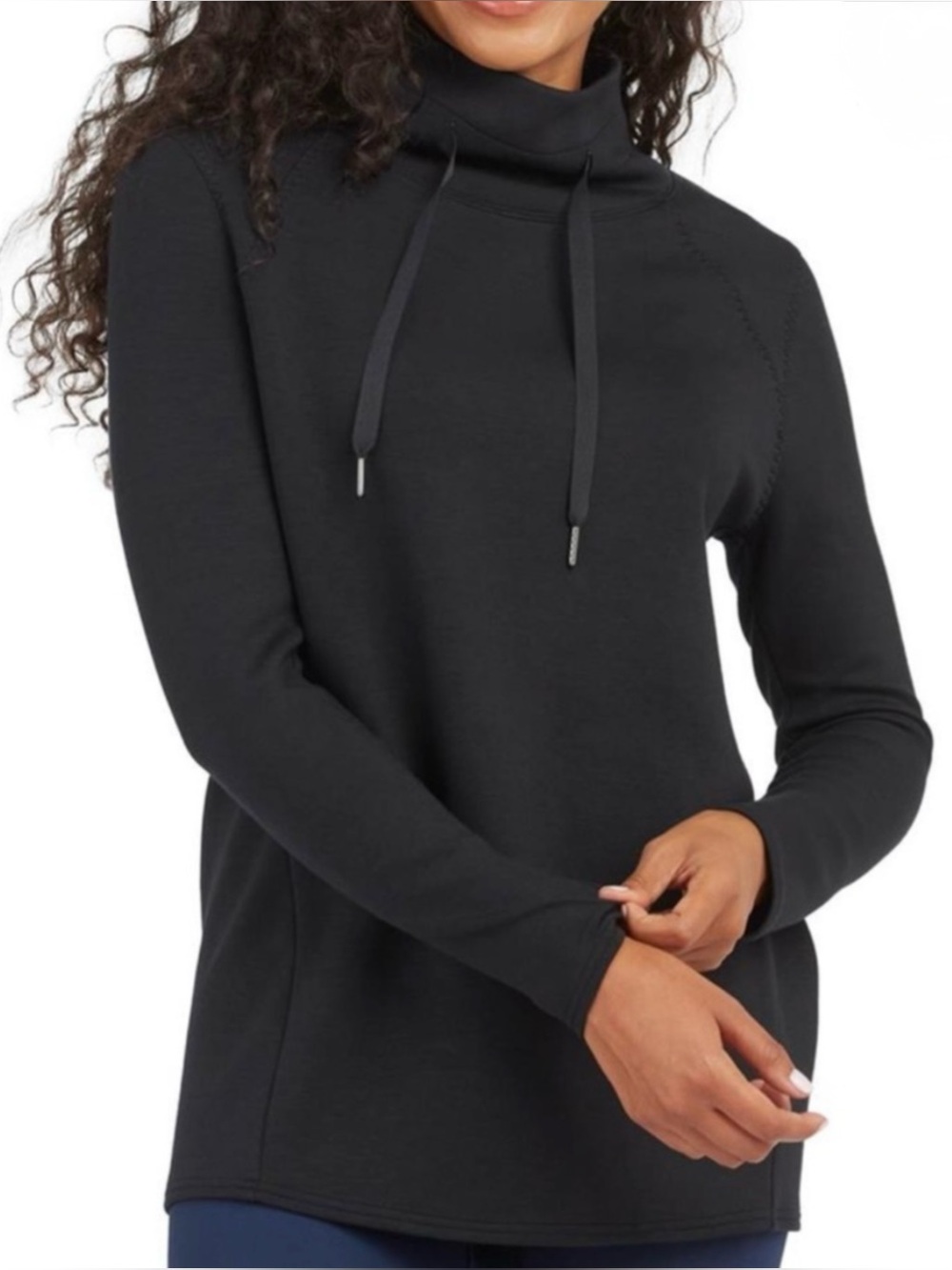 SPANX | AirEssentials Got Ya Covered Pullover in Black, Size 1X